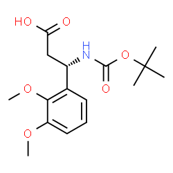 ChemSpider 2D Image | (Î²S)-Î²-[[(1,1-Dimethylethoxy)carbonyl]amino]-2,3-dimethoxybenzenepropanoic acid | C16H23NO6