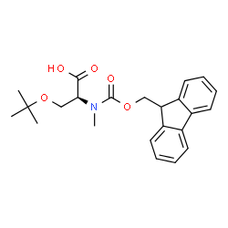 ChemSpider 2D Image | Fmoc-N-Me-Ser(tBu)-OH | C23H27NO5