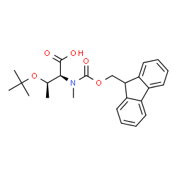 ChemSpider 2D Image | Fmoc-N-Me-Thr(tBu)-OH | C24H29NO5
