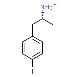 ChemSpider 2D Image | (2R)-1-(4-Iodophenyl)-2-propanaminium | C9H13IN