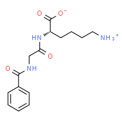 ChemSpider 2D Image | L-Lysine,N-benzoylglycyl- | C15H21N3O4
