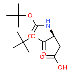 ChemSpider 2D Image | Boc-Asp-OtBu | C13H23NO6