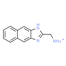 ChemSpider 2D Image | 1H-Naphtho[2,3-d]imidazol-2-ylmethanaminium | C12H12N3