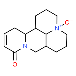 ChemSpider 2D Image | 2,3,6,7,7a,8,13,13a,13b,13c-Decahydro-1H,5H,10H-dipyrido[2,1-f:3',2',1'-ij][1,6]naphthyridin-10-one 4-oxide | C15H22N2O2