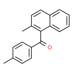 ChemSpider 2D Image | Naphthalene, 2-methyl-1-(4-methylbenzoyl)- | C19H16O