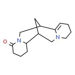 ChemSpider 2D Image | 11,12-Didehydrospartein-2-one  | C15H22N2O