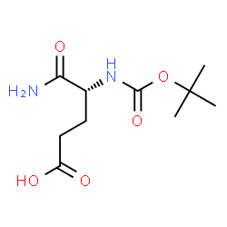 ChemSpider 2D Image | N~2~-{[(2-Methyl-2-propanyl)oxy]carbonyl}-D-alpha-glutamine | C10H18N2O5
