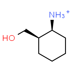 ChemSpider 2D Image | (1S,2R)-2-(Hydroxymethyl)cyclohexanaminium | C7H16NO