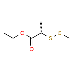 ChemSpider 2D Image | Ethyl (2S)-2-(methyldisulfanyl)propanoate | C6H12O2S2