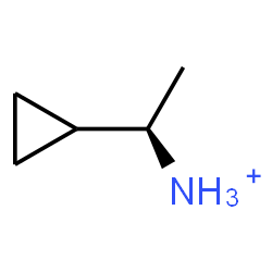 ChemSpider 2D Image | (1R)-1-Cyclopropylethanaminium | C5H12N