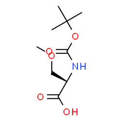ChemSpider 2D Image | Boc-Ser(Me)-OH | C9H17NO5
