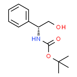 ChemSpider 2D Image | N-t-BOC-D-Phenylglycinol | C13H19NO3