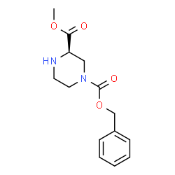 ChemSpider 2D Image | 1-Benzyl 3-methyl (3R)-1,3-piperazinedicarboxylate | C14H18N2O4