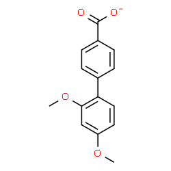 ChemSpider 2D Image | 2',4'-Dimethoxy-4-biphenylcarboxylate | C15H13O4