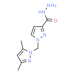 ChemSpider 2D Image | 1-[(3,5-dimethylpyrazol-1-yl)methyl]pyrazole-3-carbohydrazide | C10H14N6O