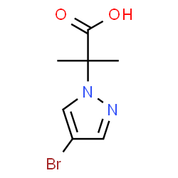 ChemSpider 2D Image | 2-(4-bromopyrazol-1-yl)-2-methylpropanoic acid | C7H9BrN2O2