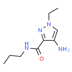 ChemSpider 2D Image | 4-Amino-1-ethyl-N-propyl-1H-pyrazole-3-carboxamide | C9H16N4O