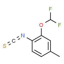 ChemSpider 2D Image | 2-(Difluoromethoxy)-1-isothiocyanato-4-methylbenzene | C9H7F2NOS