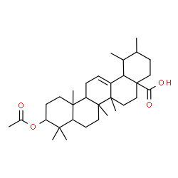 ChemSpider 2D Image | 3-Acetoxyurs-12-en-28-oic acid | C32H50O4