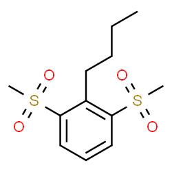 ChemSpider 2D Image | 2-Butyl-1,3-bis(methylsulfonyl)benzene | C12H18O4S2