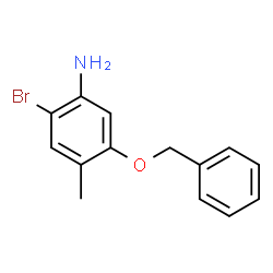 ChemSpider 2D Image | 5-(Benzyloxy)-2-bromo-4-methylaniline | C14H14BrNO