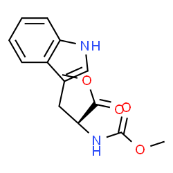 ChemSpider 2D Image | Methyl N-(methoxycarbonyl)-L-tryptophanate | C14H16N2O4
