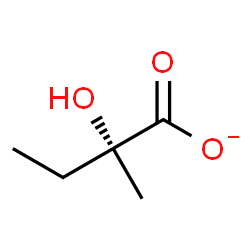 ChemSpider 2D Image | (2R)-2-Hydroxy-2-methylbutanoate | C5H9O3