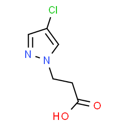 ChemSpider 2D Image | 3-(4-Chloropyrazol-1-yl)propanoic acid | C6H7ClN2O2