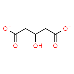 ChemSpider 2D Image | 3-hydroxy-glutarate | C5H6O5