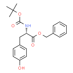 ChemSpider 2D Image | Benzyl N-{[(2-methyl-2-propanyl)oxy]carbonyl}-L-tyrosinate | C21H25NO5