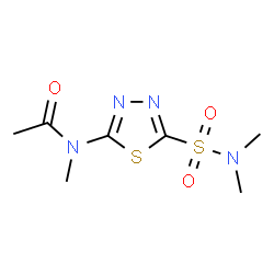 ChemSpider 2D Image | N-[5-(Dimethylsulfamoyl)-1,3,4-thiadiazol-2-yl]-N-methylacetamide | C7H12N4O3S2