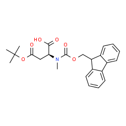 ChemSpider 2D Image | Fmoc-N-Me-Asp(OtBu)-OH | C24H27NO6