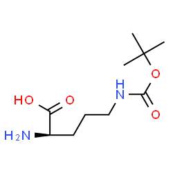 ChemSpider 2D Image | H-D-Orn(Boc)-OH | C10H20N2O4