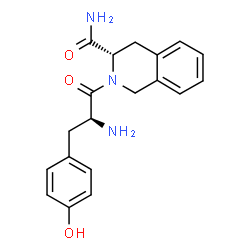ChemSpider 2D Image | (3S)-2-(L-Tyrosyl)-1,2,3,4-tetrahydro-3-isoquinolinecarboxamide | C19H21N3O3