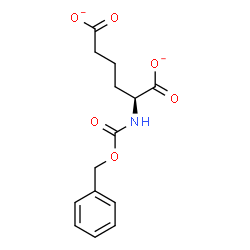 ChemSpider 2D Image | (2S)-2-{[(Benzyloxy)carbonyl]amino}hexanedioate | C14H15NO6