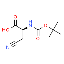 ChemSpider 2D Image | Boc-beta-cyano-L-alanine | C9H14N2O4