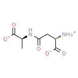 ChemSpider 2D Image | (2S)-2-Ammonio-4-{[(1S)-1-carboxylatoethyl]amino}-4-oxobutanoate | C7H11N2O5