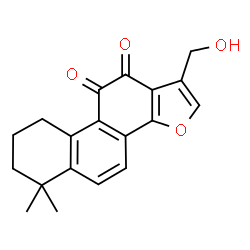 ChemSpider 2D Image | 1-(Hydroxymethyl)-6,6-dimethyl-6,7,8,9-tetrahydrophenanthro[1,2-b]furan-10,11-dione | C19H18O4