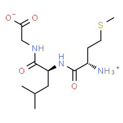 ChemSpider 2D Image | ({N-[(2S)-2-Ammonio-4-(methylsulfanyl)butanoyl]-L-leucyl}amino)acetate | C13H25N3O4S