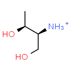 ChemSpider 2D Image | (2S,3S)-1,3-Dihydroxy-2-butanaminium | C4H12NO2