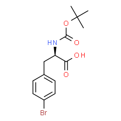 ChemSpider 2D Image | Boc-D-phe(4-Br)-OH | C14H18BrNO4