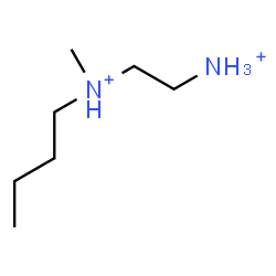 ChemSpider 2D Image | N-Butyl-N-methyl-1,2-ethanediaminium | C7H20N2