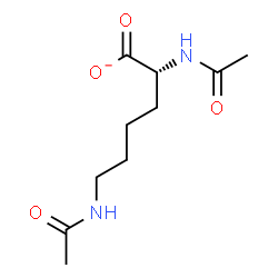 ChemSpider 2D Image | (2R)-2,6-Diacetamidohexanoate | C10H17N2O4