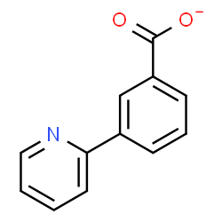 ChemSpider 2D Image | 3-(2-Pyridinyl)benzoate | C12H8NO2