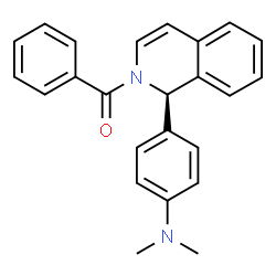 ChemSpider 2D Image | [(1R)-1-[4-(Dimethylamino)phenyl]-2(1H)-isoquinolinyl](phenyl)methanone | C24H22N2O