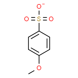 ChemSpider 2D Image | 4-Methoxybenzenesulfonate | C7H7O4S