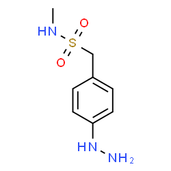 ChemSpider 2D Image | 4-hydrazinyl-N-methylBenzenemethanesulfonamide | C8H13N3O2S