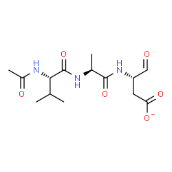 ChemSpider 2D Image | N-Acetyl-L-valyl-N-[(2S)-1-carboxylato-3-oxo-2-propanyl]-L-alaninamide | C14H22N3O6