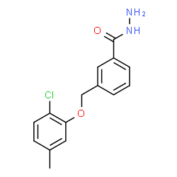 ChemSpider 2D Image | 3-(2-CHLORO-5-METHYLPHENOXYMETHYL)BENZOHYDRAZIDE | C15H15ClN2O2