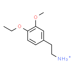ChemSpider 2D Image | 2-(4-Ethoxy-3-methoxyphenyl)ethanaminium | C11H18NO2